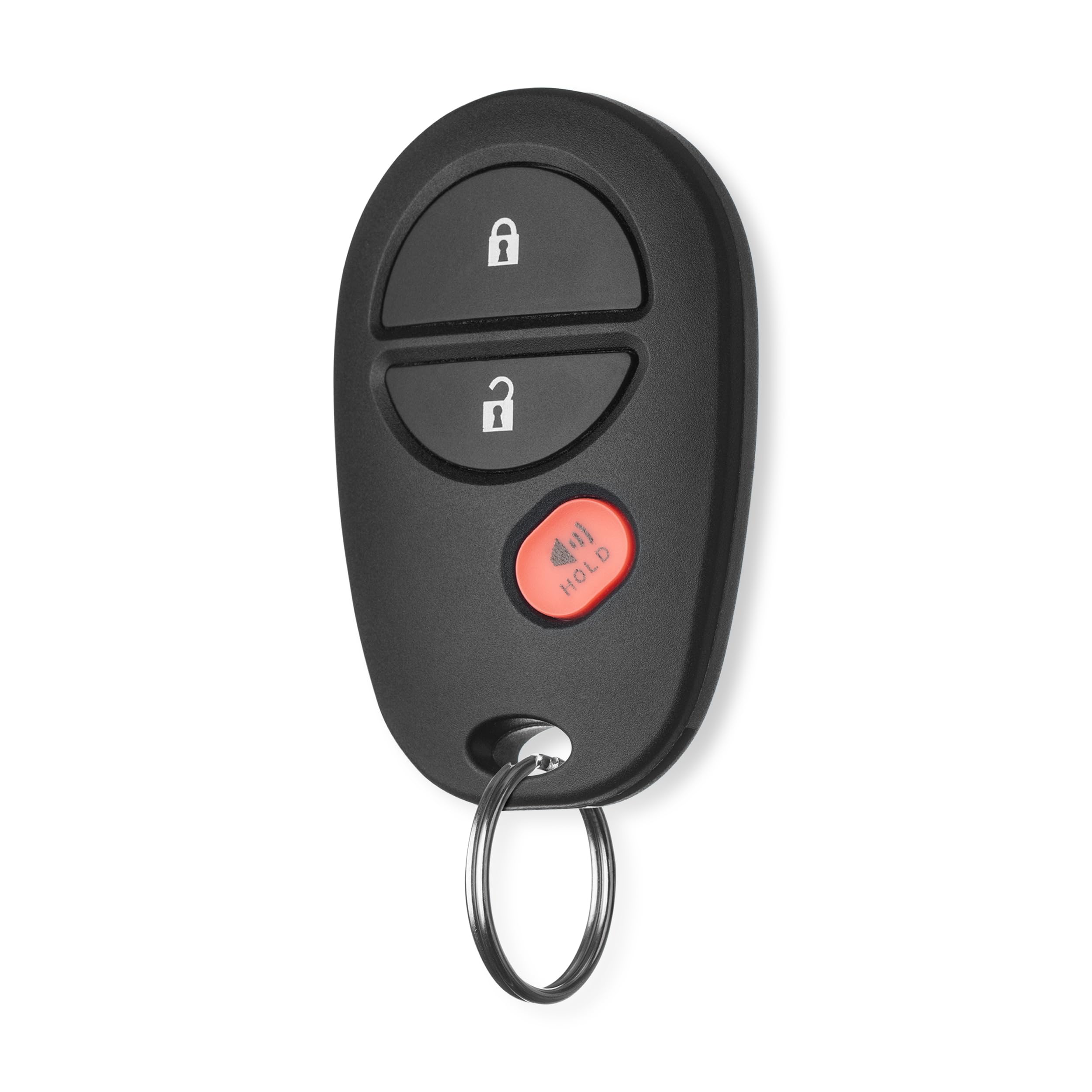 FOBTEK Key Fob Keyless Entry Remote for Toyota Tacoma Tundra Sienna Sequoia Replacement for GQ43VT20T, 89742-AE010 (3-Button)